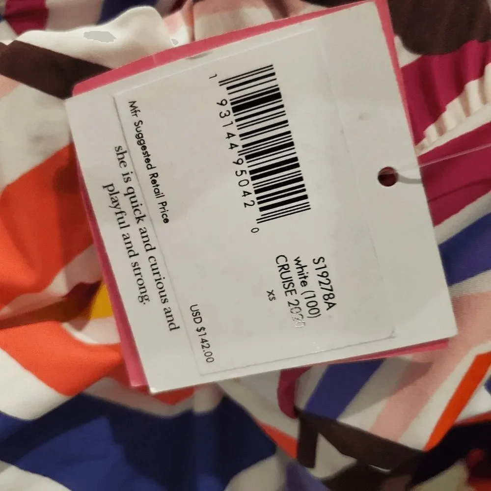 New Kate Spade Size XSmall Cruise Geobrella One Piece Swimsuit